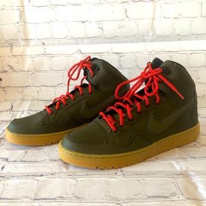 New w/o tags 
NIKE Son of Force Men’s 12 Mid Dark Loden Green Gum Leather Shoes